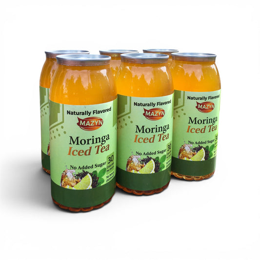 Moringa Lemon Iced Tea 16.90oz-(6 Pack)- Free Shipping